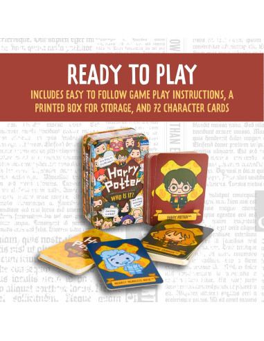 Juego de Adivinanza Harry Potter Paladone 72 Tarjetas