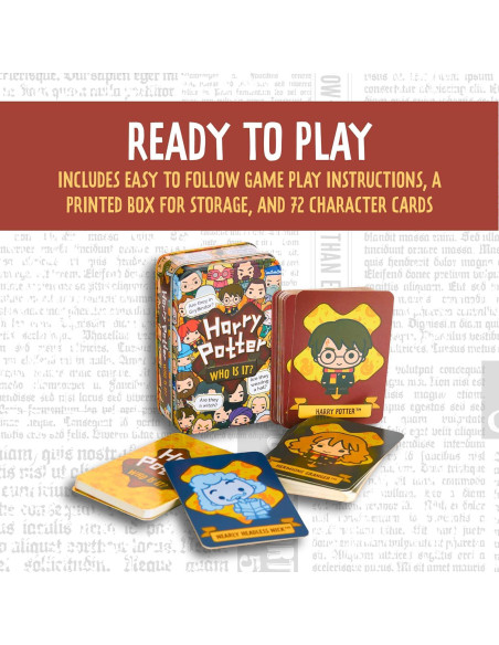 Juego de Adivinanza Harry Potter Paladone 72 Tarjetas