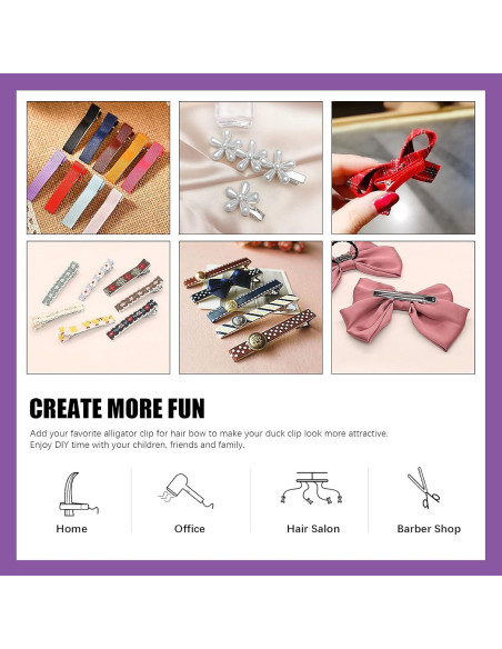 Kit de Clips para el Cabello Swpeet 160Pcs - 5 Estilos Metálicos