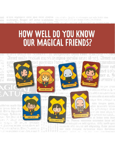 Juego de Adivinanza Harry Potter Paladone 72 Tarjetas