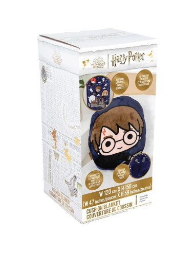 Cojín Manta 2-en-1 Harry Potter Paladone 120x150 cm