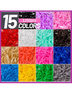 Set de Accesorios para el Cabello Teenitor - 1250 Bandas y Clips 2