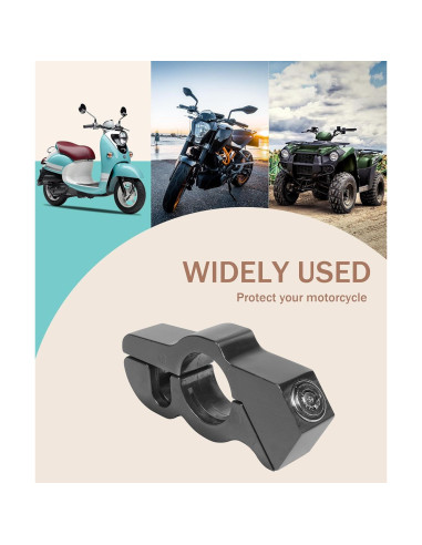 Candado Antirrobo de Motocicleta Bylikeho 0.28 kg Negro