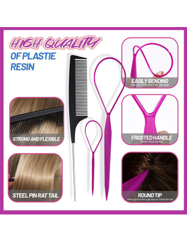 Set de Accesorios para el Cabello Teenitor - 1250 Bandas y Clips