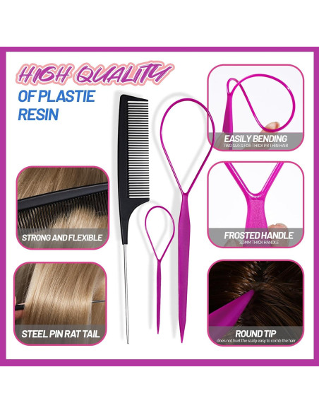 Set de Accesorios para el Cabello Teenitor - 1250 Bandas y Clips