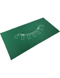 Feltro de Mesa de Blackjack YH Poker 90x180 cm Verde 2