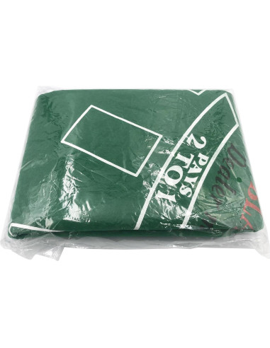 Feltro de Mesa de Blackjack YH Poker 90x180 cm Verde