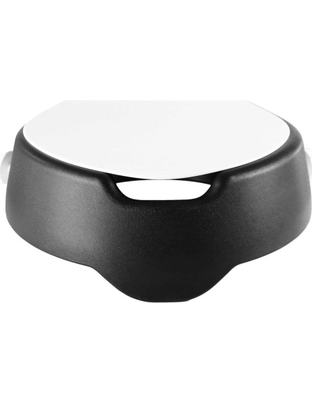 Asiento Elevado para Inodoro KMINA 10 cm con Manijas Negro