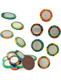 Monedas de Chocolate Fruidles 450g Kosher Lácteas Doradas 2