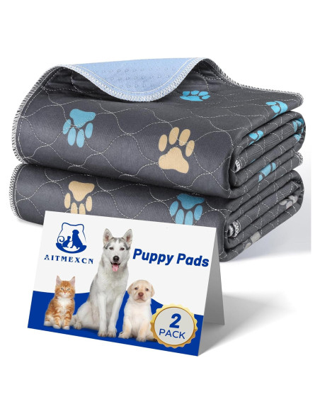 Almohadillas Lavables para Cachorros Aitmexcn 61x91cm 2Pcs