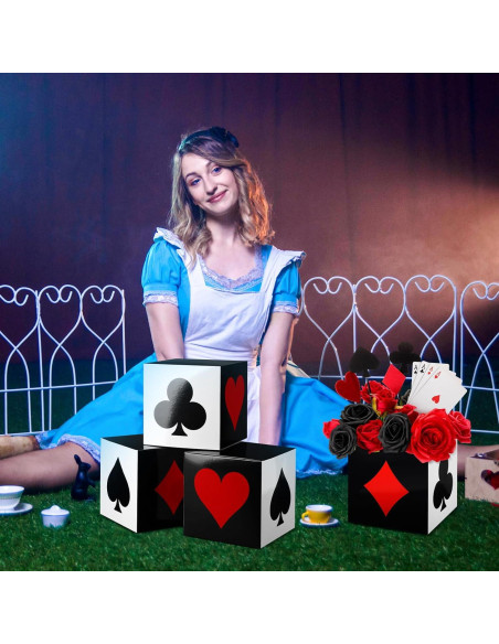 Cajas de Favor de Póker Zhanmai 4 Pcs 15x15x15 cm Casino