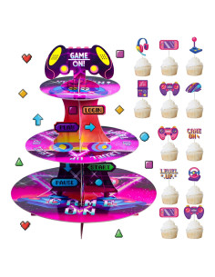 Soporte para Cupcakes Crafterlife 3 Niveles Videojuegos