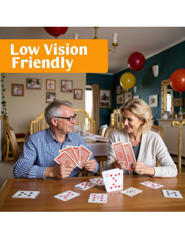 Jumbo Cartas de Juego Lynkaye 20x27 cm para Fiesta Casino