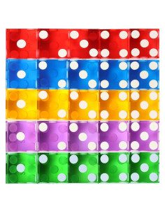 Dados de Casino GSE 25 Piezas 19mm Multicolor Alta Precisión