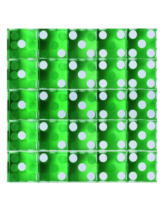 Dados de Casino GSE 25 Piezas 19mm Verde Alta Precisión
