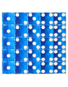 Dados de Casino GSE 25 Piezas 19mm Azul Alta Precisión