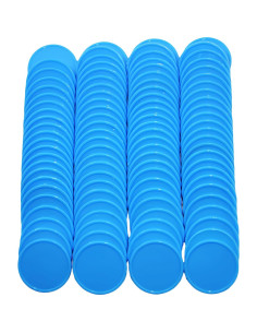 Set de 100 Fichas de Plástico SmartDealsPro 25mm Azul Cielo 2