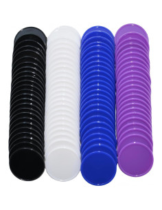 Set de 100 Fichas de Plástico SmartDealsPro 25mm 4 Colores 2