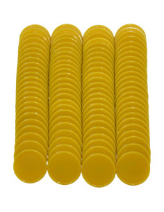 Set de 100 Fichas de Plástico 25mm Dorado - SmartDealsPro 2