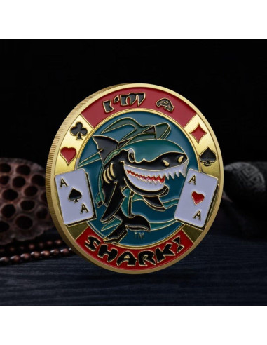 Set de 3 Monedas Guardianes de Póker YIQILAFADA 40 mm