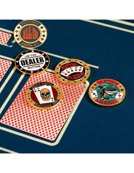 Set de 3 Monedas Guardianes de Póker YIQILAFADA 40 mm Set de 3 Monedas Guardianes de Póker YIQILAFADA 40 mm