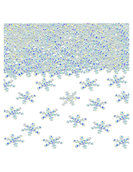 Confeti Copo de Nieve JNSAXMI Metalizado 2 cm 1100 Piezas