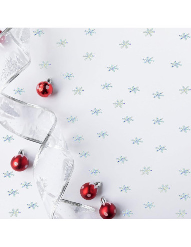 Confeti Copo de Nieve JNSAXMI Metalizado 2 cm 1100 Piezas