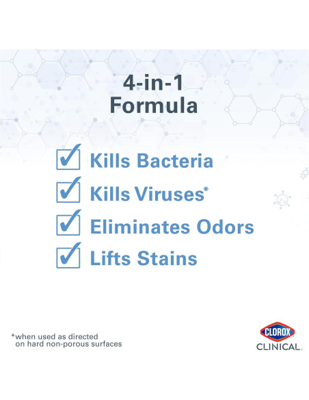 Clorox Clinical Limpiador Desinfectante 0.95L Paquete de 2