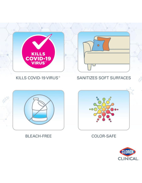Clorox Clinical Limpiador Desinfectante 0.95L Paquete de 2