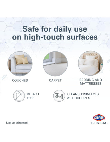 Clorox Clinical Limpiador Desinfectante 0.95L Paquete de 2