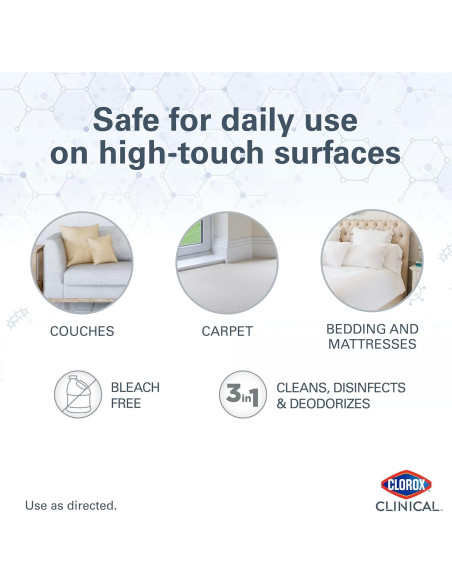 Clorox Clinical Limpiador Desinfectante 0.95L Paquete de 2