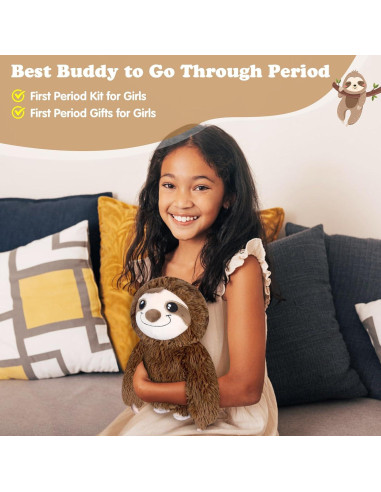 Almohadilla Calentable SUZZIPAD Perezoso Marrón 27.9 cm