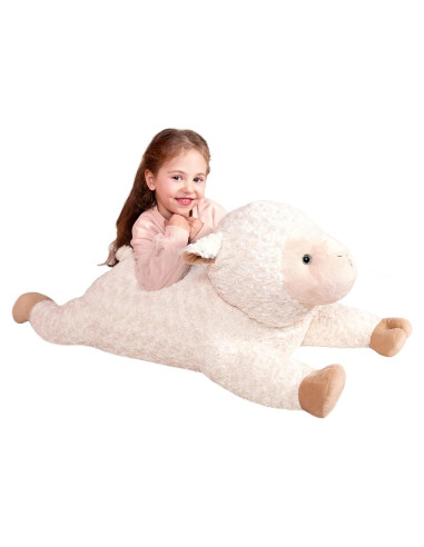 Oveja de Peluche Gigante IKASA 76 cm Suave y Lindos Regalos