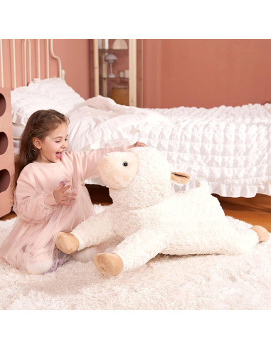 Oveja de Peluche Gigante IKASA 76 cm Suave y Lindos Regalos