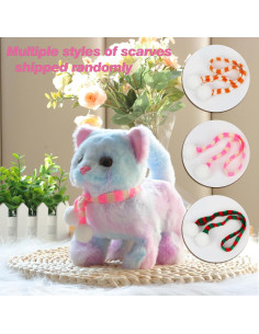 Juguete de Peluche Gato Caminante Easfan Arcoíris 19 cm 2