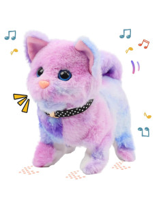 Juguete de Peluche Gato Interactivo Easfan 17.78 cm Arcoíris