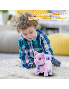 Juguete de Peluche Gato Interactivo Easfan 17.78 cm Arcoíris 2