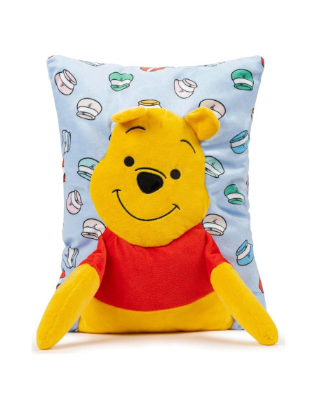 Almohada 3D Winnie Pooh Jay Franco 38 cm Suave Amarilla
