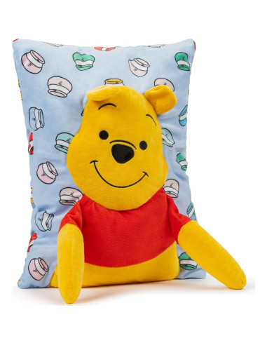 Almohada 3D Winnie Pooh Jay Franco 38 cm Suave Amarilla