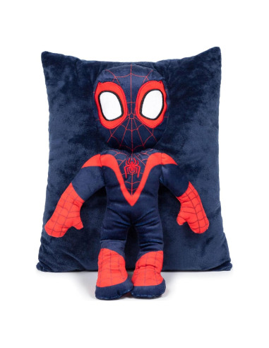 Almohada 3D Miles Morales Jay Franco Suave 38 cm