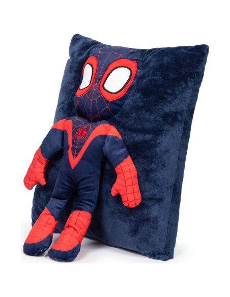Almohada 3D Miles Morales Jay Franco Suave 38 cm