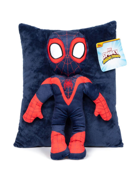 Almohada 3D Miles Morales Jay Franco Suave 38 cm
