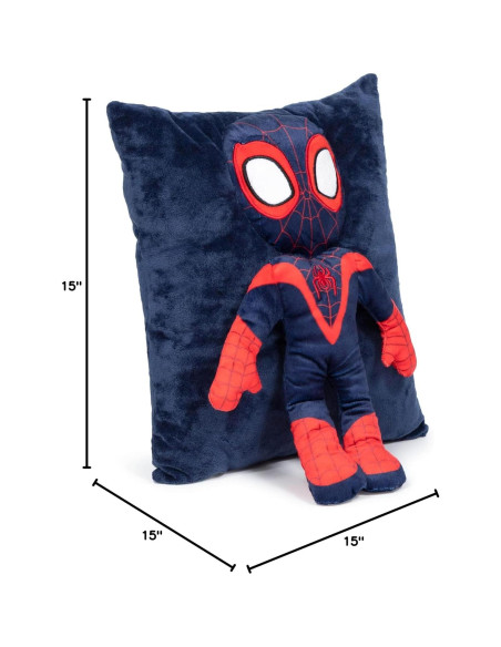 Almohada 3D Miles Morales Jay Franco Suave 38 cm