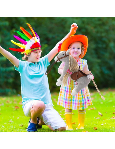 Caballo de Peluche HollyHOME 27,94 cm Gris con Accesorios