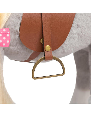 Caballo de Peluche HollyHOME 27,94 cm Gris con Accesorios