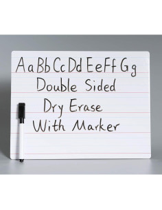 Pizarra Blanca Doble Cara ZazzyKid 27.94x21.59 cm para Niños 2