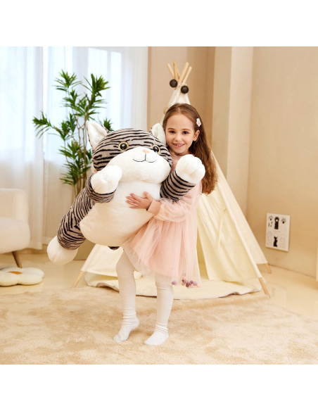 Gato de Peluche Gigante IKASA 76 cm Suave y Lindos Regalos