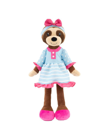 Muñeca de Peluche Sofie Perezoso 45 cm con Ropa Intercambiable