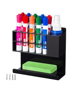 Soporte Magnético para Marcadores Banafich Negro Acrílico