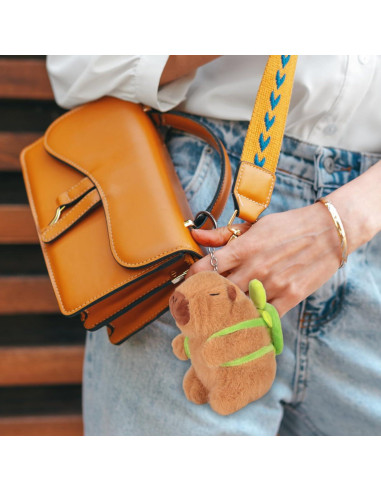 Peluche Capibara Emoin 16 cm Suave y Kawaii con Mochila